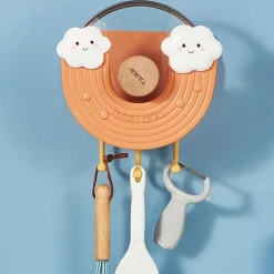 Space Savvy Küche & Esszimmer-Topfdeckelhalter zur Wandmontage – Rainbow Kitchen Organizer