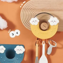 Space Savvy Küche & Esszimmer-Topfdeckelhalter zur Wandmontage – Rainbow Kitchen Organizer