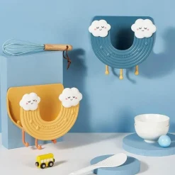 Space Savvy Küche & Esszimmer-Topfdeckelhalter zur Wandmontage – Rainbow Kitchen Organizer