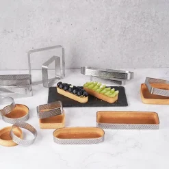 Tom Küche & Esszimmer-Tortenring aus Edelstahl – wiederverwendbare Kuchen- und Mousseform