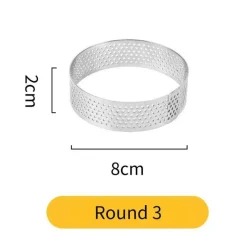 Tom Küche & Esszimmer-Tortenring aus Edelstahl – wiederverwendbare Kuchen- und Mousseform