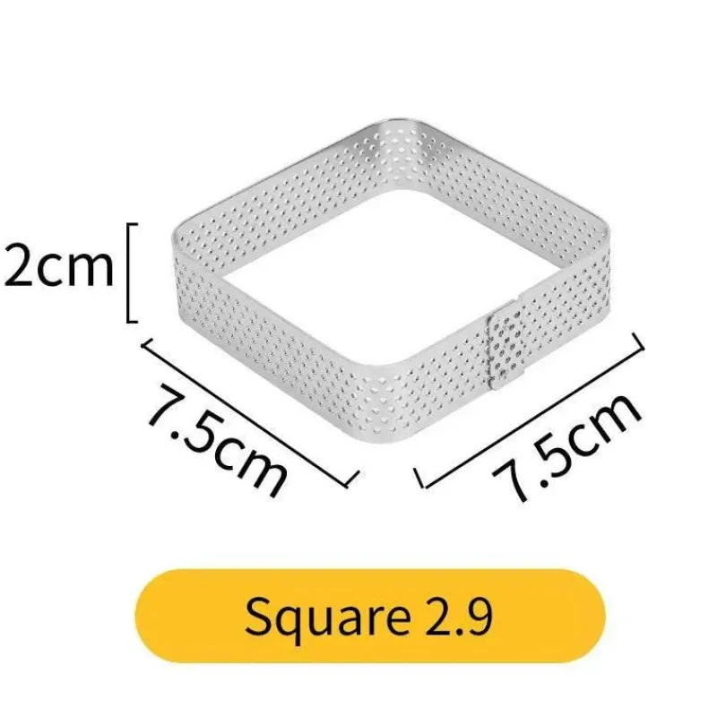 Tom Küche & Esszimmer-Tortenring aus Edelstahl – wiederverwendbare Kuchen- und Mousseform