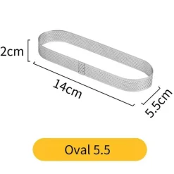 Tom Küche & Esszimmer-Tortenring aus Edelstahl – wiederverwendbare Kuchen- und Mousseform