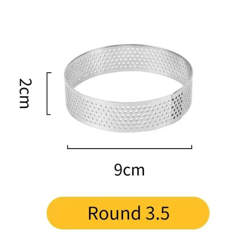 Tom Küche & Esszimmer-Tortenring aus Edelstahl – wiederverwendbare Kuchen- und Mousseform