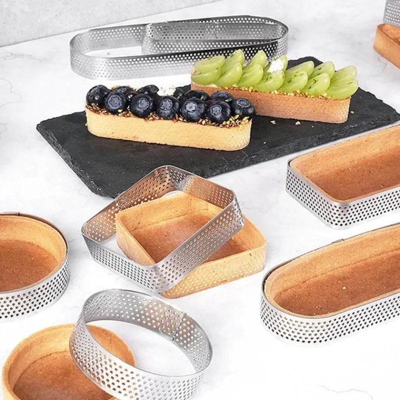 Tom Küche & Esszimmer-Tortenring aus Edelstahl – wiederverwendbare Kuchen- und Mousseform