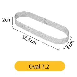 Tom Küche & Esszimmer-Tortenring aus Edelstahl – wiederverwendbare Kuchen- und Mousseform