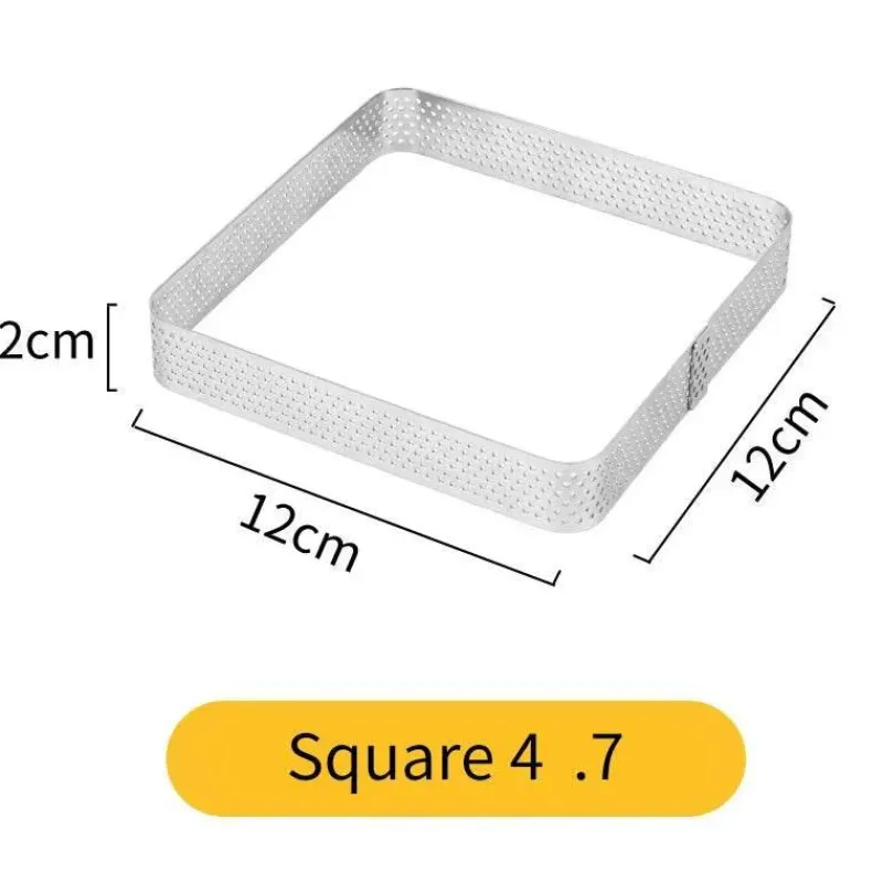 Tom Küche & Esszimmer-Tortenring aus Edelstahl – wiederverwendbare Kuchen- und Mousseform