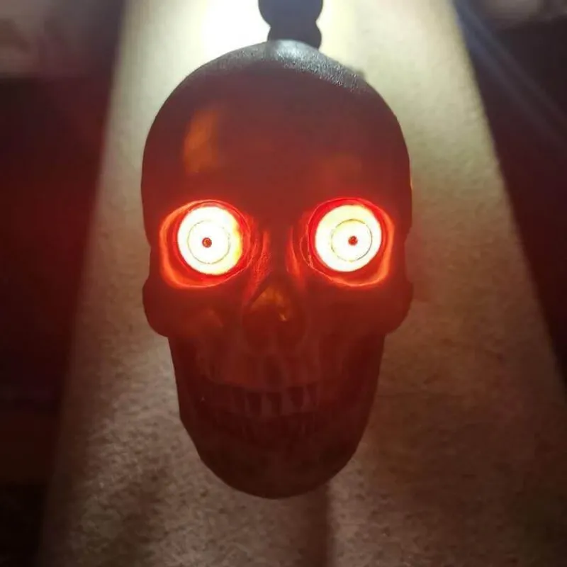 The Gilded Nest Beleuchtung-Totenkopf LED Nachtlicht - Gruselige Halloween Dekoration