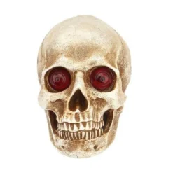 The Gilded Nest Beleuchtung-Totenkopf LED Nachtlicht - Gruselige Halloween Dekoration