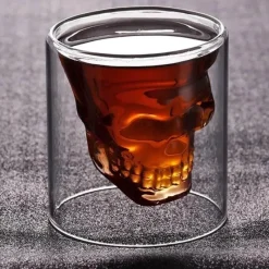Plates u0026 More Küche & Esszimmer-Totenkopf-Glasbecher – hitzebeständiger Bier-Cocktailbecher