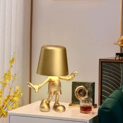 Bright Accents Beleuchtung-Touch-Lade-Schreibtischlampe - Golden Man Design