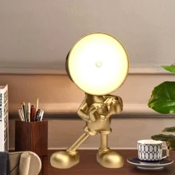 Bright Accents Beleuchtung-Touch-Lade-Schreibtischlampe - Golden Man Design