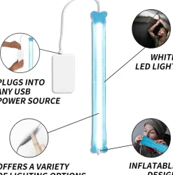 Trail Tech Camping-Werkzeuge|Outdoor-Artikel-Tragbare aufblasbare Campinglaterne – helles Outdoor-Zeltlicht für Abenteuer