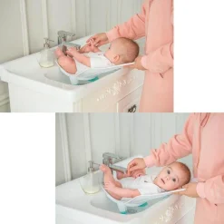 Kinder The Decor Haven Kinderwagen & Zubehör-Tragbare Badewanne für Neugeborene – benutzerfreundliche Badelösung für Säuglinge