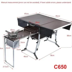 Nomad Gear Camping-Werkzeuge|Camping Im Freien-Tragbare Campingküche – Faltbare Outdoor-Kochstation