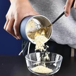 Tom Küche & Esszimmer-Tragbare elektrische Kaffeemühle – Edelstahl und kompaktes Design