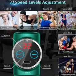 The Relaxation Nook Massageprodukte|Gesundheits-Gadgets-Tragbare elektrische Massagepistole – Mini-Muskelentspannungsmassagegerät