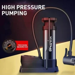 Wilderness Haven Fahrräder & Verkehr|Outdoor-Artikel-Tragbare Fahrradreifenpumpe – einfach zu bedienende Pedalpumpe