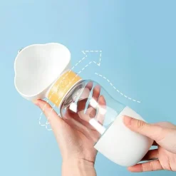 Wild u0026 Free Gear Haustierzubehör|Tierfütterung-Tragbare Haustier-Wasserflasche - 2-in-1-Reise-Futterspender