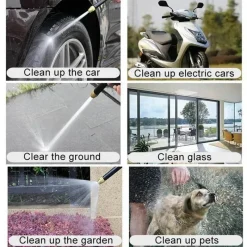 Adventure Basecamp Autopflege|Autozubehör-Tragbare Hochdruck-Wasserpistole – Einstellbare, leicht zu reinigende Spritzpistole