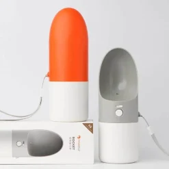 Furendo Haustierzubehör|Reinigungswerkzeuge Für Haustiere-Tragbare Hundewasserflasche – Reise-Trinkflasche für Haustiere