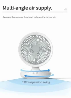 Cozy Living Gadgets Für Zuhause|Beleuchtung-Tragbare kabellose faltbare Ventilator-Nachtlampe