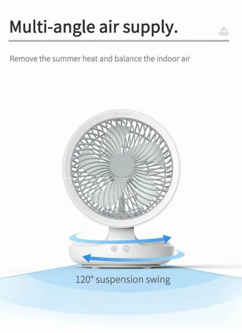 Cozy Living Gadgets Für Zuhause|Beleuchtung-Tragbare kabellose faltbare Ventilator-Nachtlampe