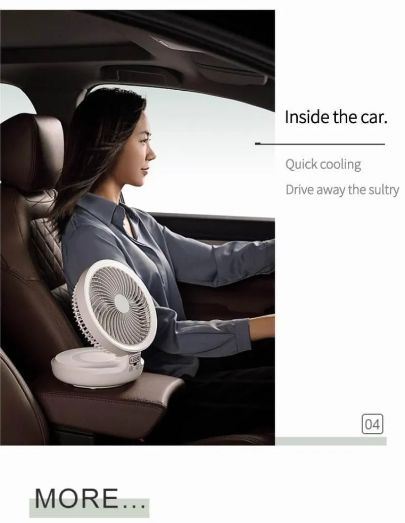 Cozy Living Gadgets Für Zuhause|Beleuchtung-Tragbare kabellose faltbare Ventilator-Nachtlampe