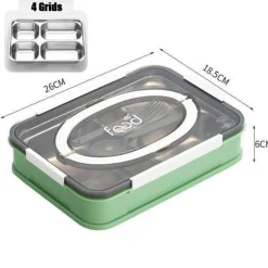 Adventure Basecamp Camping-Werkzeuge|Camping Im Freien-Tragbare Lunchbox aus Edelstahl – auslaufsicherer Lebensmittelbehälter