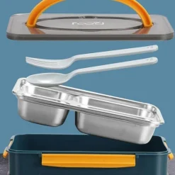 Adventure Basecamp Camping-Werkzeuge|Camping Im Freien-Tragbare Lunchbox aus Edelstahl – auslaufsicherer Lebensmittelbehälter