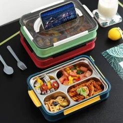 Adventure Basecamp Camping-Werkzeuge|Camping Im Freien-Tragbare Lunchbox aus Edelstahl – auslaufsicherer Lebensmittelbehälter