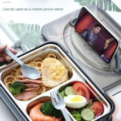 Adventure Basecamp Camping-Werkzeuge|Camping Im Freien-Tragbare Lunchbox aus Edelstahl – auslaufsicherer Lebensmittelbehälter