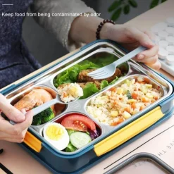 Adventure Basecamp Camping-Werkzeuge|Camping Im Freien-Tragbare Lunchbox aus Edelstahl – auslaufsicherer Lebensmittelbehälter