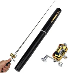 Gear Up u0026 Go Outdoor-Artikel|Outdoor-Gadgets-Tragbare Mini-Angelrute – kompakte Reise-Angelrute