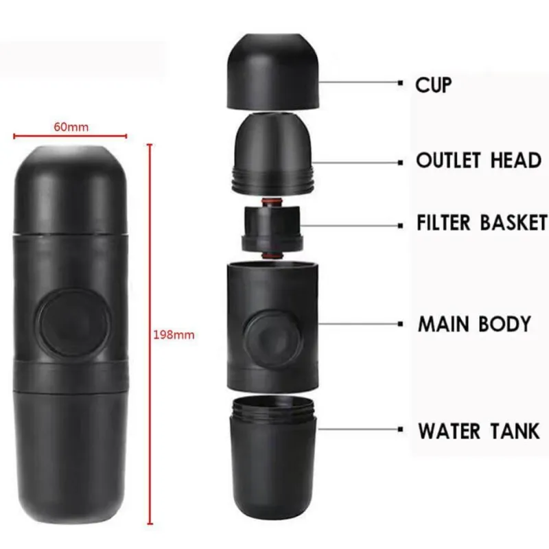 The Cozy Mug Autozubehör|Automobilindustrie-Tragbare Mini-Espressomaschine