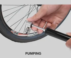Decor Fahrräder & Verkehr-Tragbare Mini-Fahrradpumpe aus Aluminium – kompakte Fahrradluftpumpe