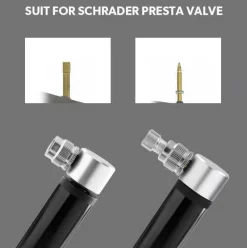 Decor Fahrräder & Verkehr-Tragbare Mini-Fahrradpumpe aus Aluminium – kompakte Fahrradluftpumpe