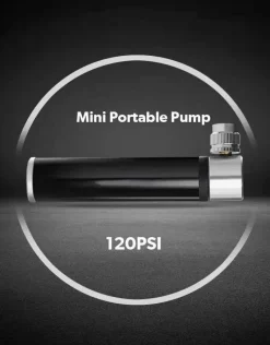Decor Fahrräder & Verkehr-Tragbare Mini-Fahrradpumpe aus Aluminium – kompakte Fahrradluftpumpe