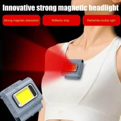 The Outdoor Vault Heimwerkzeuge|Outdoor & Garten-Tragbare Mini-Magnet-Gehlampe zum Anklipsen – kompaktes Taschenlicht