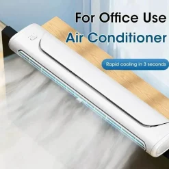 The Decor Haven Gadgets Für Zuhause-Tragbare, per USB wiederaufladbare Mini-Klimaanlage – Clip-On-Kühler