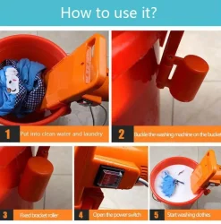 Tranquil Waters Badezimmer|Möbel-Tragbare Reisewaschmaschine – Kompakte Wäschelösung