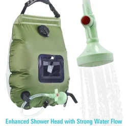 Gear Up u0026 Go Camping-Werkzeuge|Outdoor-Artikel-Tragbare Solar-Duschtasche – Beheizte Campingausrüstung