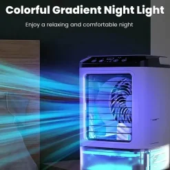 The Decor Haven Gadgets Für Zuhause-Tragbare Ultraschall-Klimaanlage mit kühlem Nebel – Luftbefeuchter mit Doppelsprühfunktion