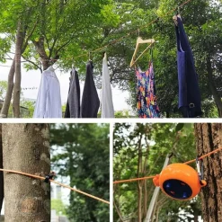 Trail u0026 Beyond Camping-Werkzeuge|Camping Im Freien-Tragbare, verstellbare Reisewäscheleine – einziehbare Wäscheleine