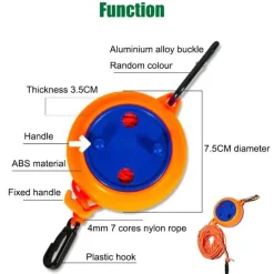Trail u0026 Beyond Camping-Werkzeuge|Camping Im Freien-Tragbare, verstellbare Reisewäscheleine – einziehbare Wäscheleine