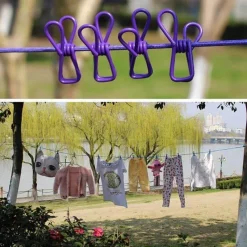 Trail u0026 Beyond Camping-Werkzeuge|Camping Im Freien-Tragbare winddichte Wäscheleine – Camping-Trockenseil