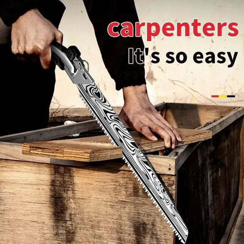 The Outdoor Vault Camping-Werkzeuge|Camping Im Freien-Tragbare, zusammenklappbare Holzsäge – Meisterwerkzeug für präzises Astschneiden