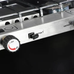 Adventure Basecamp Camping Im Freien|Küche & Esszimmer-Tragbarer 2-Brenner-Grill – Kompakte Kochlösung für draußen