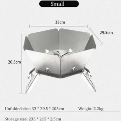 The Outdoor Vault Camping-Werkzeuge|Camping Im Freien-Tragbarer Camping-BBQ-Grill – Abenteuerbereiter Outdoor-Grill