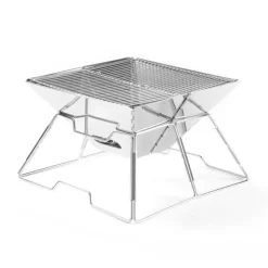 Trail u0026 Beyond Camping-Werkzeuge|Camping Im Freien-Tragbarer Campinggrill aus Edelstahl – faltbares, abnehmbares Kochwerkzeug